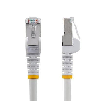 StarTech.com 50ft White CAT6a Ethernet Cable, Snagless RJ45, 100W PoE++ - Image 2
