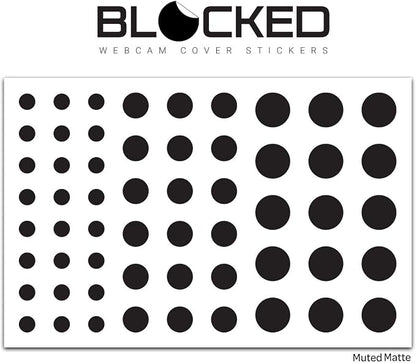 BLOCKED Stackable Webcam/Camera Vinyl Covers | 57 Low-Tack Restickable Webcam - Image 4