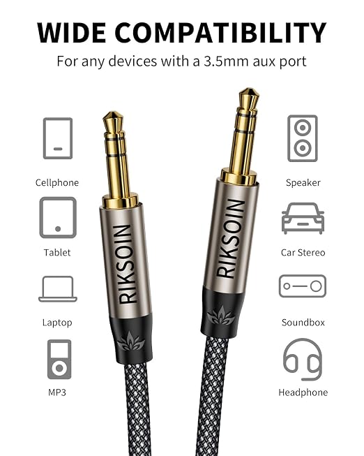 3.5mm Nylon Braided Aux Cable - Image 6