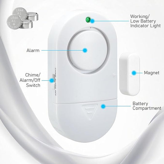 Window Alarm Sensors, 120DB Door Alarms - Image 2