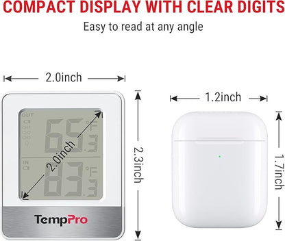 TempPro Indoor Outdoor Thermometer Wireless 500FT, Outside Greenhouse - Image 8