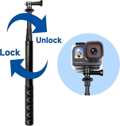 45.2 Inch/115cm Monopod Extension Invisible Selfie Stick Compatible - Image 4