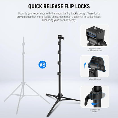 NEEWER Basic Phone Tripod for iPhone & Camera w/Remote & Phone Holder, Portable - Image 5