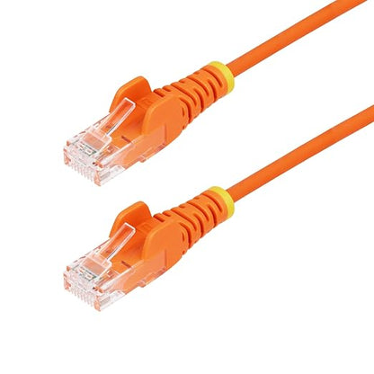 StarTech.com 25ft Orange Slim CAT6 Ethernet Cable, Snagless RJ45, 28AWG Pure by StarTech