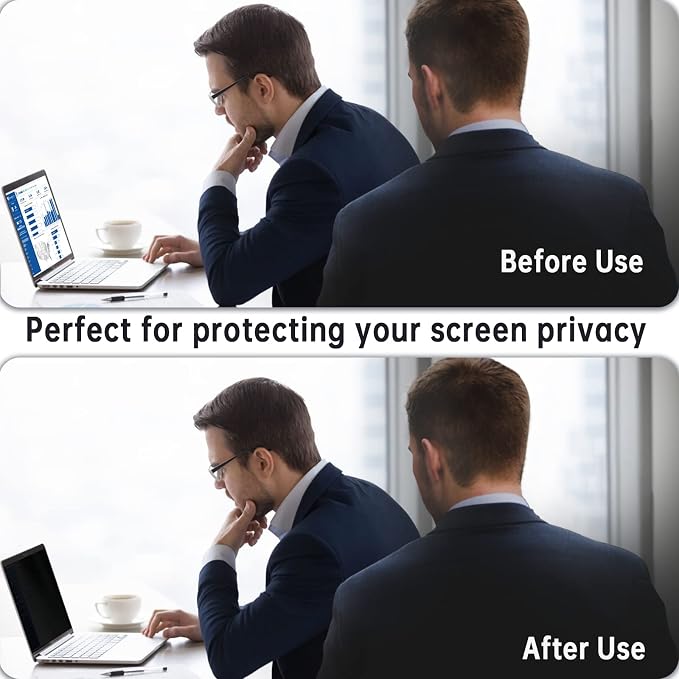 Magnetic Privacy Screen for Macbook 12 Inch, Removable Anti Blue Light Glare - Image 4