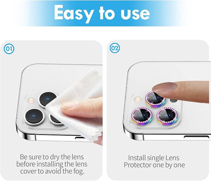 for iPhone 14 Pro/14 Pro Max Camera Lens Protector Bling, 9H Hardness - Image 7