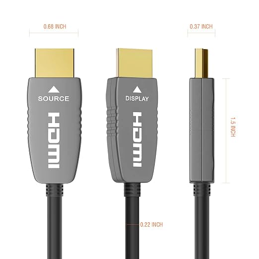 RUIPRO 8K HDMI Fiber Optic Cable CL2 Rated 100 Feet 48Gbps 8K60Hz 4K120Hz - Image 7