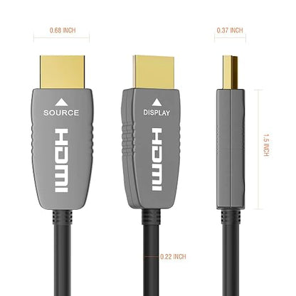 RUIPRO 8K HDMI Fiber Optic Cable CL2 Rated 165 Feet 48Gbps 8K60Hz 4K120Hz - Image 7