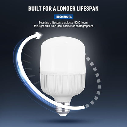 NEEWER E26 35W LED Light Bulbs, 2 Packs, 3150 Lumens/5700K/CRI 93+/15000h - Image 9