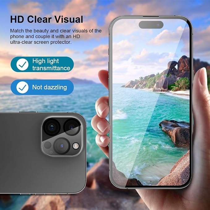 2 pack Full 9H+ Military Grade Glass Screen Protector - Image 4