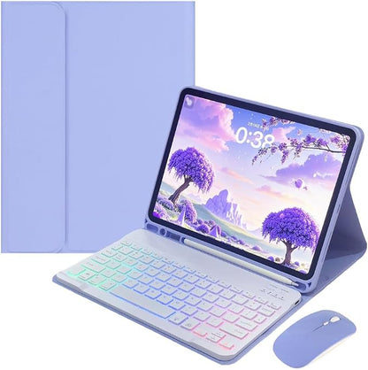 Rainbow Backlit Keyboard Case for iPad 9th / 8th / 7th Generation 10.2"/iPad by Unknown