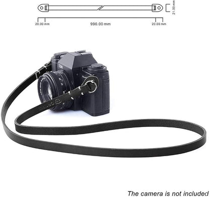 Genuine Slim Leather Camera Neck Shoulder Strap compatible - Image 2