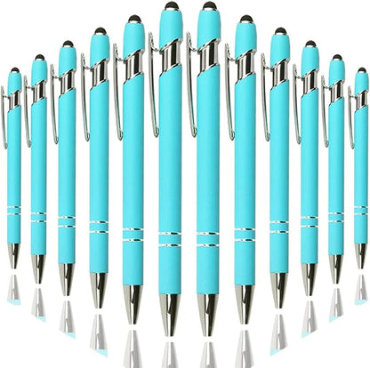 Oddmoal Ballpoint Pen with Stylus Tip, Soft Touch Click Metal Pen, 1.0mm Medium by Oddmoal