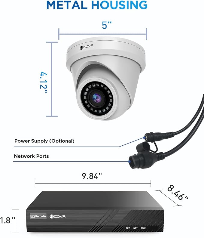 4COVR NVR Security Camera System, 8MP H.265 NVR - Image 7