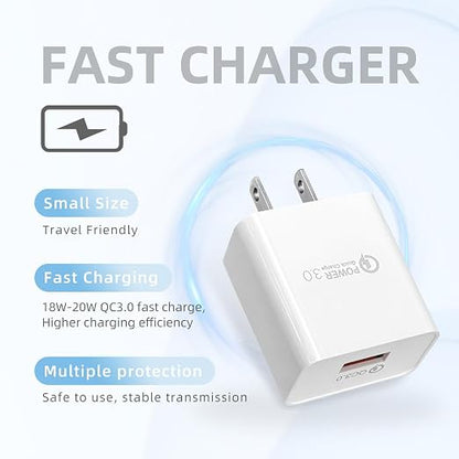 3 Pack 10ft QC3.0 Quick Charger - Image 4