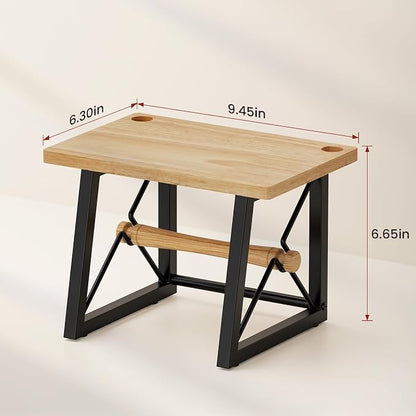 Label Holder for Rolls and Fan-fold Labels, Wooden Label Stand for Shipping - Image 7