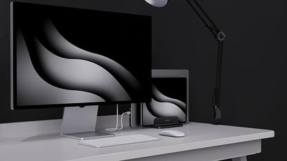 Dual Aluminum Vertical Laptop Stand Organizer, Sturdy Notebook Computer Holder - Image 7