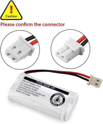 Kruta BT162342 BT262342 Cordless Phone Batteries Compatible - Image 4