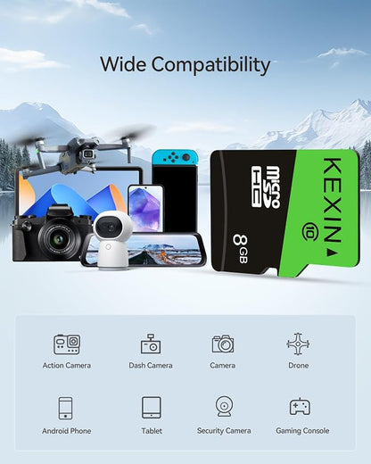KEXIN 8GB Micro SD Card 5 Pack - Image 2