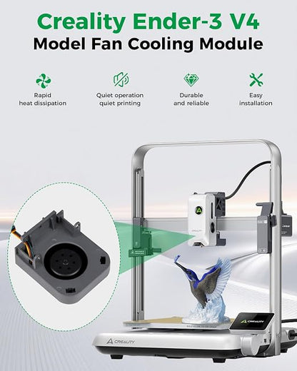 Creality Official Ender 3 V4 Model Fan Cooling Module, Original Replacement - Image 2