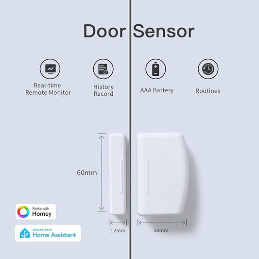 THIRDREALITY Zigbee Contact Sensor 2 Pack, Door and Window Monitor, Home - Image 2