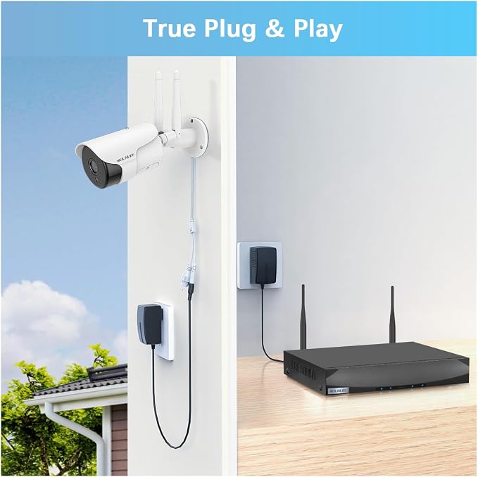 【130° Wide-Angle】 Outdoor Wireless Security Camera System, WiFi Video - Image 8