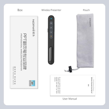 Norwii N76 Rechargeable Presentation clicker, Long Range Presentation Remote - Image 9