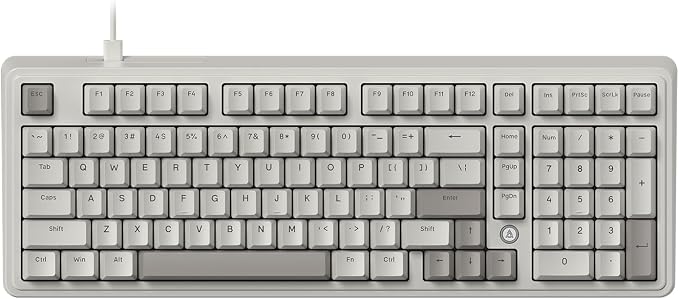 FIRSTBLOOD ONLY GAME. AK980 Wired Mechanical Keyboard, 101Keys Full Layout by FIRSTBLOODONLYGAME
