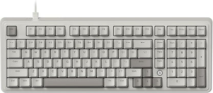 FIRSTBLOOD ONLY GAME. AK980 Wired Mechanical Keyboard, 101Keys Full Layout by FIRSTBLOODONLYGAME