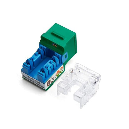 TRUE CABLE Cat5e Keystone Jack, Unshielded, 90 Degree Punch-Down, PoE++ 100W - Image 2