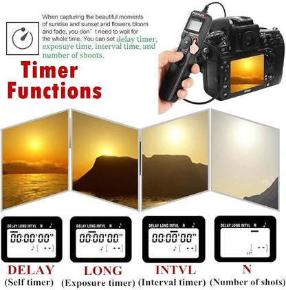 PHOLSY Camera Remote Shutter Release C8 Timer Shutter Release Cable - Image 4
