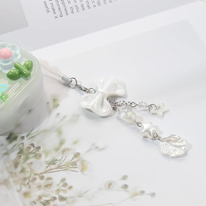 CMVFYL Beaded Camera Wrist Strap, Cute Phone Charms Strap, Pearl Bracelet Wrist - Image 8