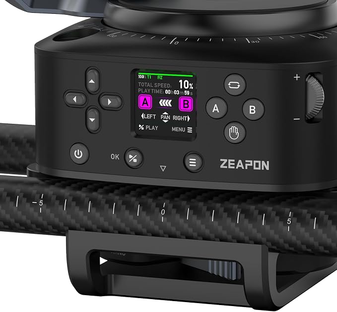 Zeapon AXIS 100 Multi-axis Motorized Camera Slider, LCD Screen APP Control - Image 5
