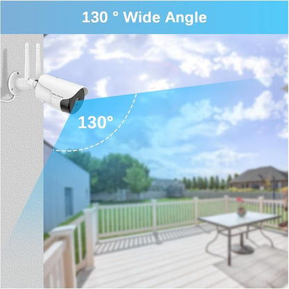 WEILAILIFE 【2-Way Audio】 Outdoor Wireless Security Camera System, Wireless DVR - Image 3