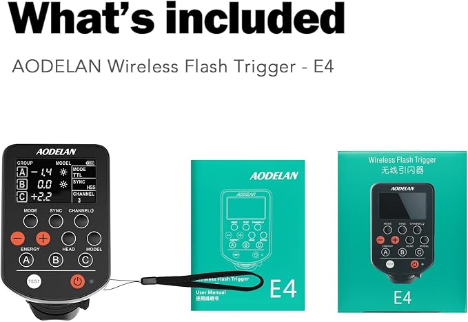 AODELAN TTL HSS 1/8000s Wireless Flash Remote Trigger Compatible - Image 6