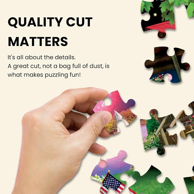 MasterPieces - 300 Piece Jigsaw Puzzle, Large EZ Grip Shapes, Rolling Pastures - Image 3