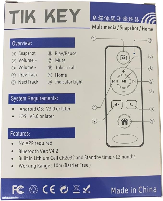 BT Multimedia Music Player Remote Control - Image 7
