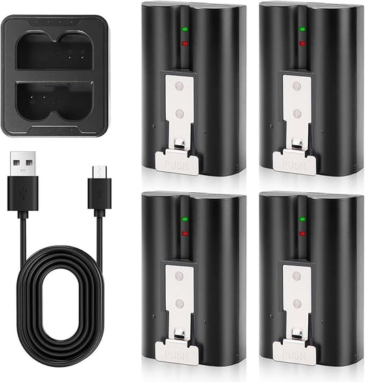 4-Pack Battery for Ring Doorbell, Replacement Camera Batteries 3.65V 6040mAh by BolidTec