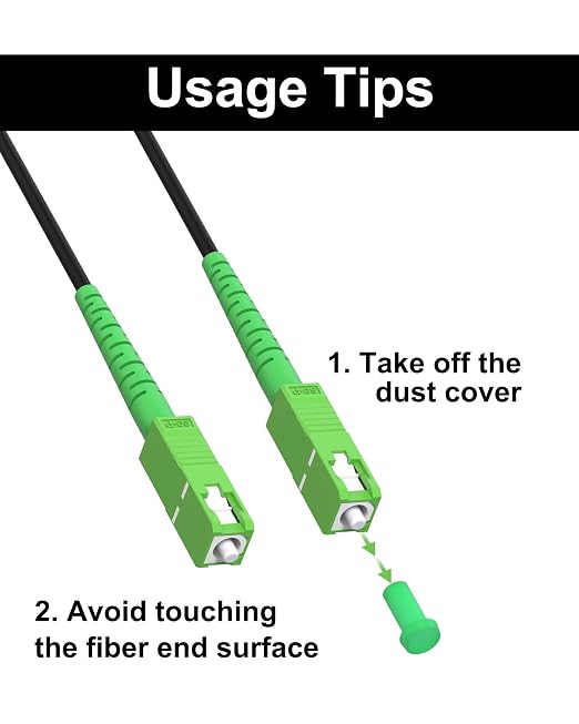 30M SC/APC Fiber Optic Internet Cable 100ft, Outdoor Armored SC/APC Fiber Patch - Image 5