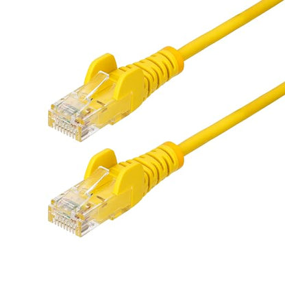 StarTech.com 1ft Yellow Slim CAT6 Ethernet Cable, Snagless RJ45, 28AWG Pure by StarTech