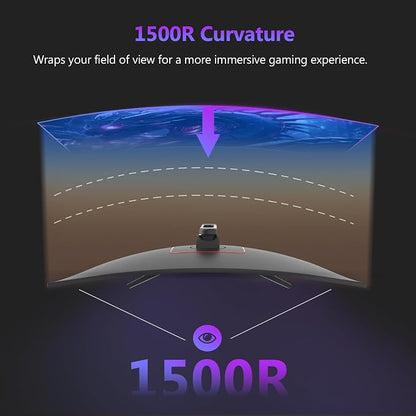 Z-Edge 27 inch Curved Gaming Monitor, FHD 1080P 300Hz 240Hz PC Monitor - Image 5