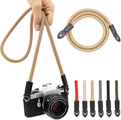 Camera Strap Vintage 100cm Nylon Climbing Rope Camera Neck Shoulder Strap by Eorefo