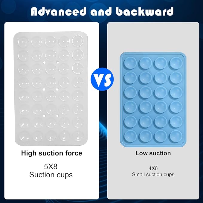 2PACK Silicone Double Sided Suction Phone Case Mount, Detachable Hands Free & - Image 4