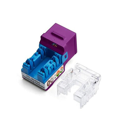 trueCABLE Cat6 Keystone Jack, Unshielded, 90 Degree Punch-Down, PoE++ 100W - Image 2