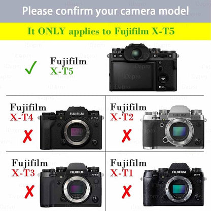iDaPro Screen Protector for Fujifilm X-T5 Fuji XT5 + Hand Lanyard, Tempered - Image 2