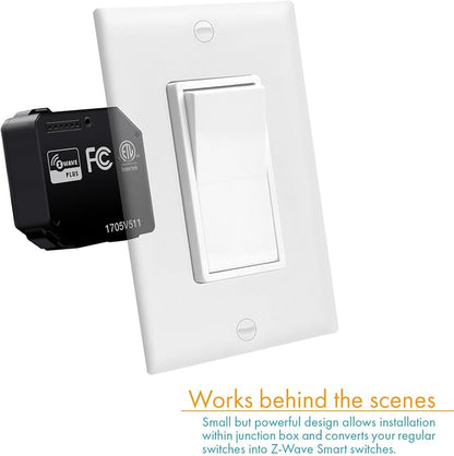 Z-Wave Plus Relay, Hidden Smart Switch Wireless Remote Control to Lights and - Image 4