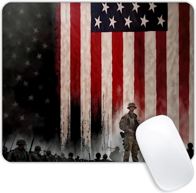 Sunshine Warrior Flag Mouse pad Customized Mousepad Non-Slip Rubber Base Mouse by Goodsprout