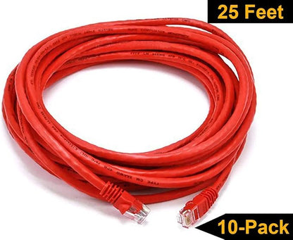 iMBAPrice - 7ft Cat5e Network Ethernet Patch Cable - Red - Image 7