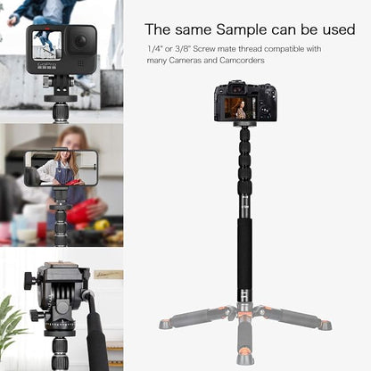 Koolehaoda Camera Monopod 61" Aluminum Portable Photography Unipod Stick - Image 5