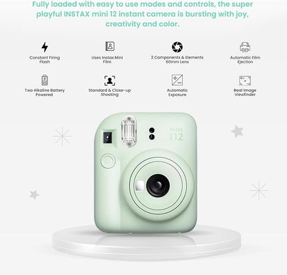 Fujifilm Instant Mini 12 Camera + Accessory Bundle & Custom Case + Fuji Instant - Image 4